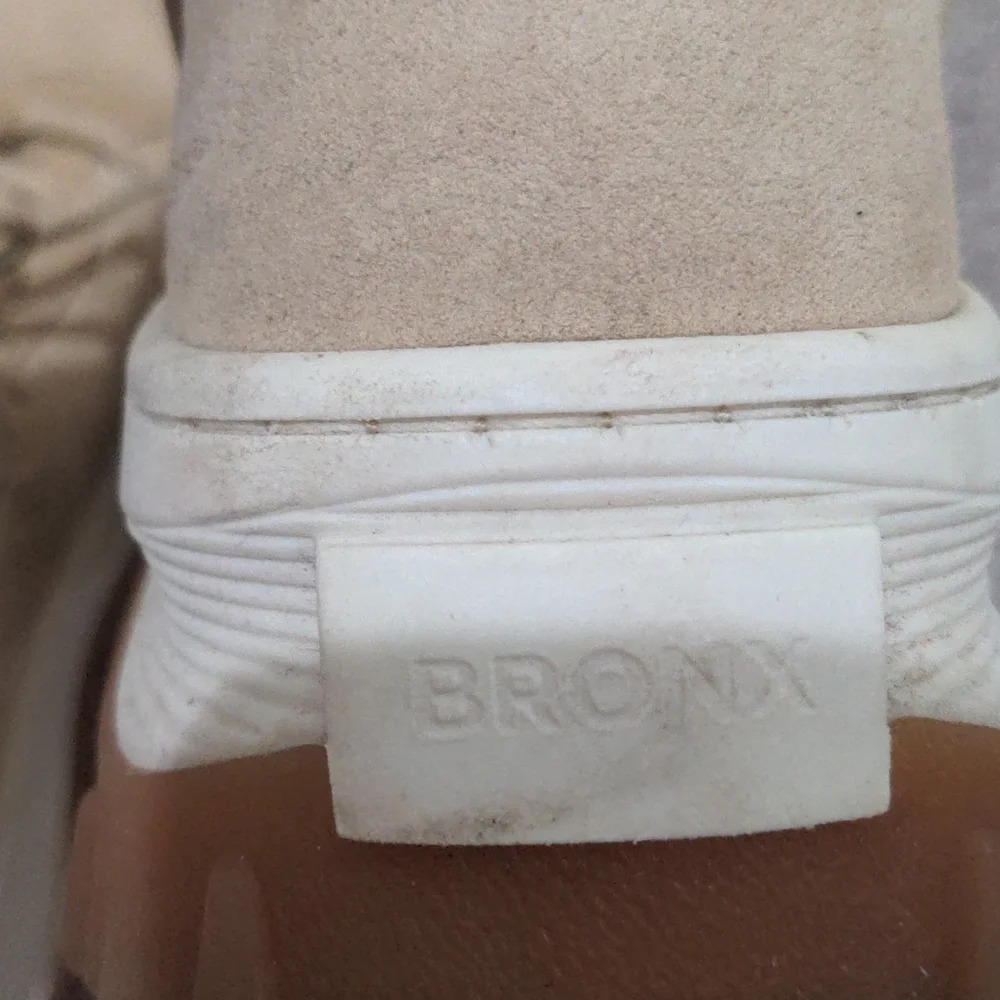 Bronx Jaxstar Trainer Sneaker‎ Tan Suede Platform Sneakers Size 41 - Picture 7 of 11